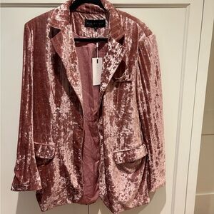 Endless Rose Pink Velvet Blazer